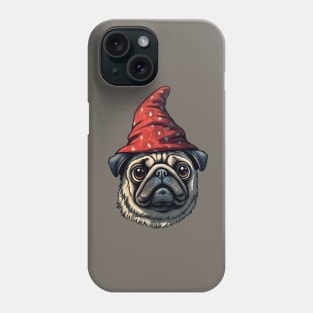 Little Red Wizard Pug Phone Case