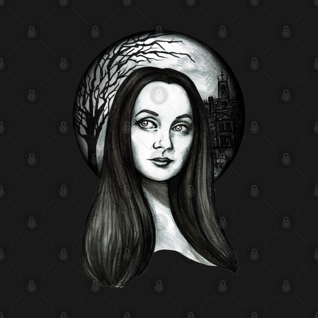 Morticia Addams by The Art of Megan Mars