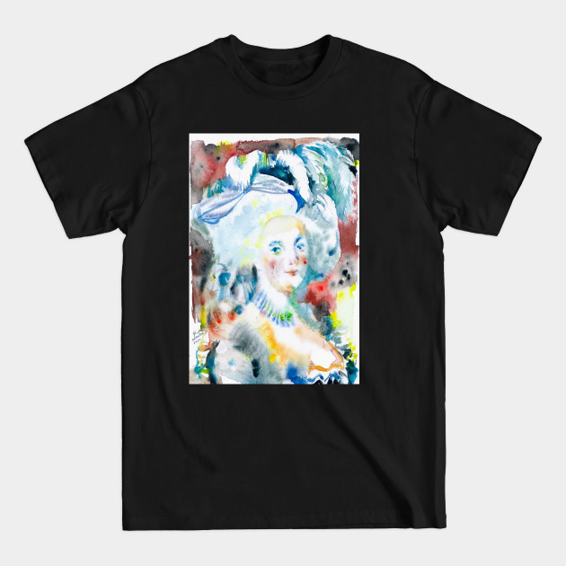 Discover MARIE ANTOINETTE watercolor portrait - Marie Antoinette - T-Shirt