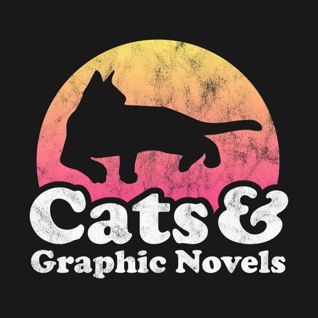 Cats and Graphic Novels Gift by JKFDesigns