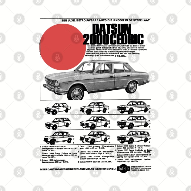 DATSUN 2000 CEDRIC - advert by Throwback Motors