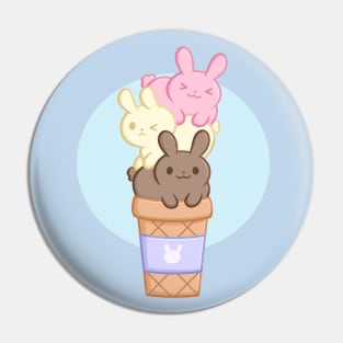 Bunny ice cream Pin