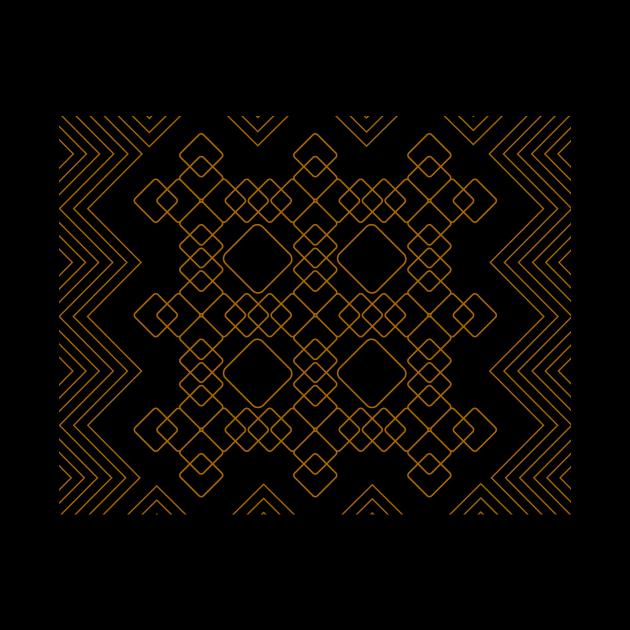 Golden Diamond and line art deco pattern formed texture by Drumsartco