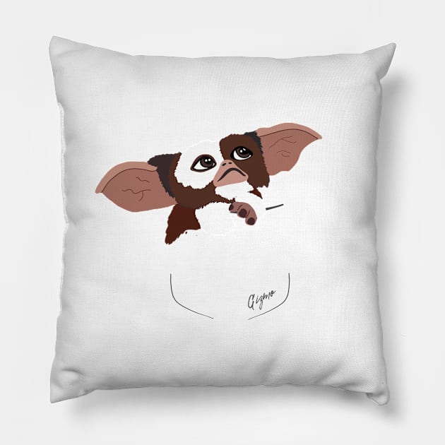 Gizmo Gremlins Pocket Design Pillow by likeapeach