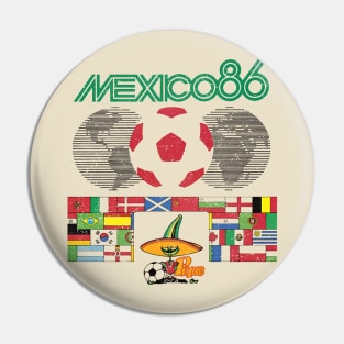 Mexico 86 World Cup Vintage Soccer Tribute Pin