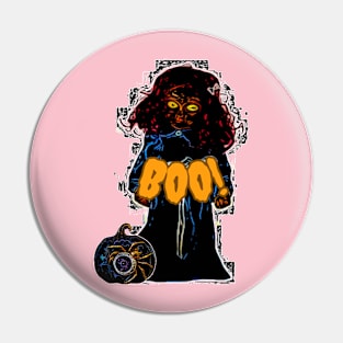 Boo! It's Halloween Pin