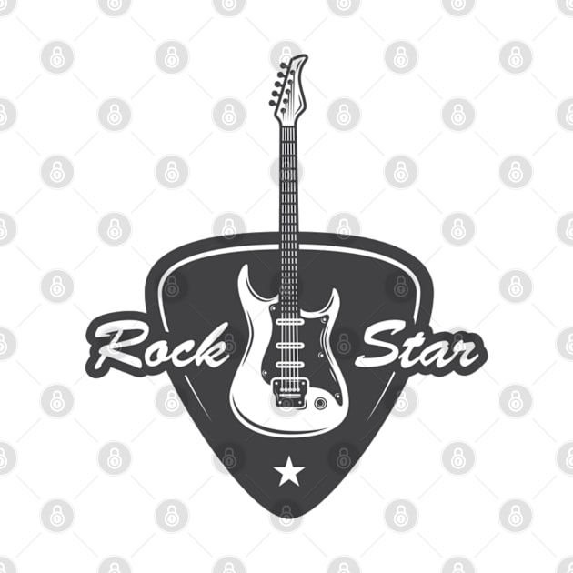 Rock Star  Guitar by Merilinwitch