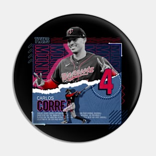 carlos correa baseball Pin