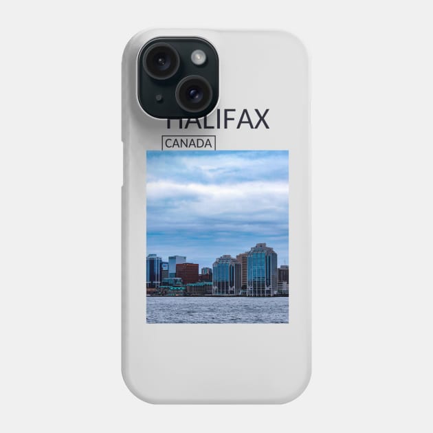 Halifax Nova Scotia Canada Skyline Cityscape Gift for Canadian Canada Day Present Souvenir T-shirt Hoodie Apparel Mug Notebook Tote Pillow Sticker Magnet Phone Case by Mr. Travel Joy