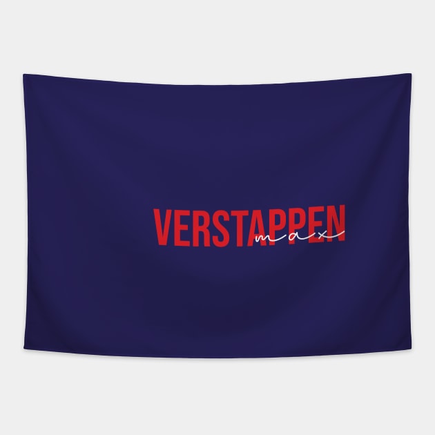 Max Verstappen Driver Name - 2022 Season #5 Tapestry by GreazyL