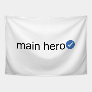 Verified Main Hero (Black Text) Tapestry