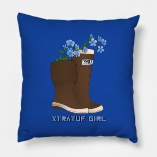 Xtratuf girl forget me not Pillow