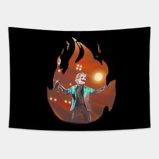 Papa IV Ghost Flame Painting Tapestry