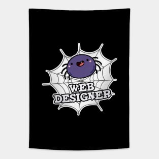 Web Designer Cute Spider Pun Tapestry