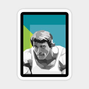 Arnold Schwarzenegger Greyscale Abstract Pop Art Magnet