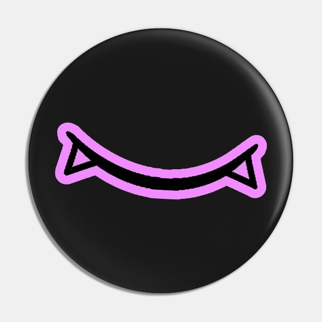 Cute Vamp Smile (pink) Pin by Student-Made