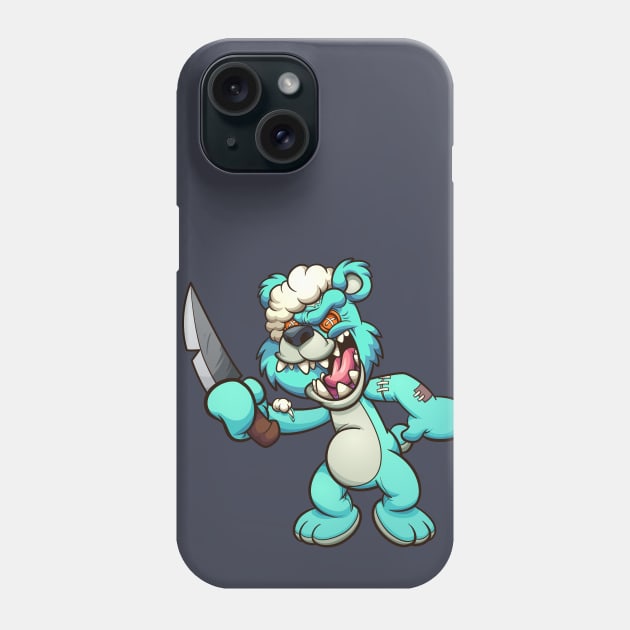 Evil Teddy bear Phone Case by memoangeles