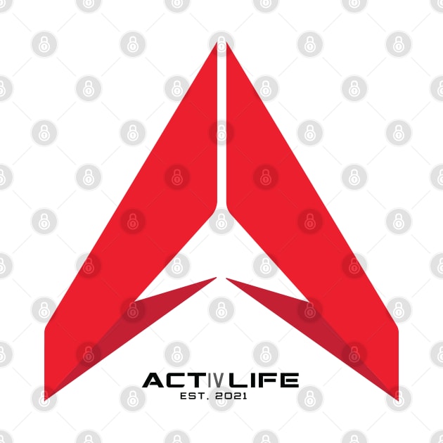 Activlife logo active life lifestyle red sports running hiking cycling youth by ActivLife