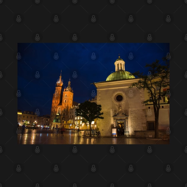 Rynek Glowny at Night by jojobob