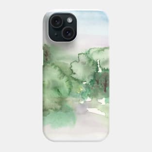 Abstract Watercolor Landscape Phone Case