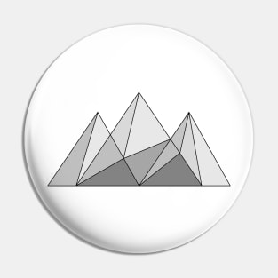 Geo mountain range Pin