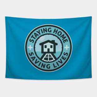 Staying Home - Saving Lives Tapestry