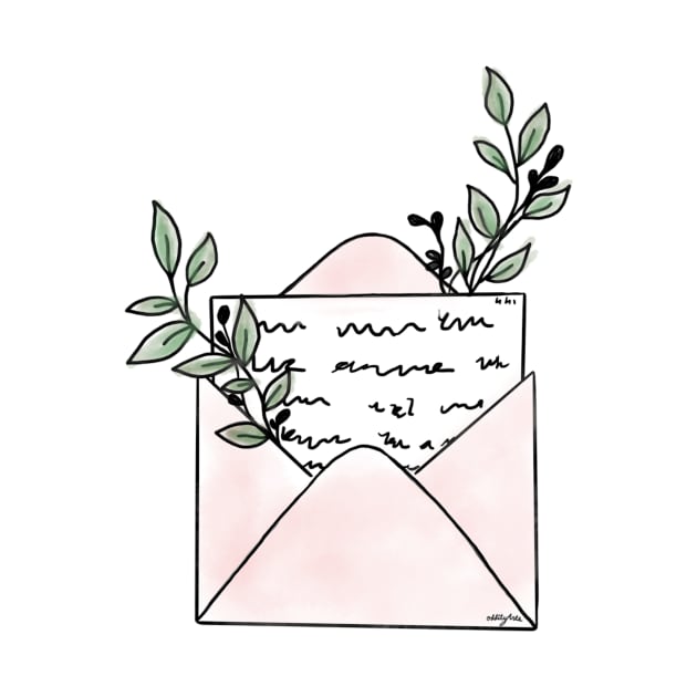 plant mail watercolor by OddityArts