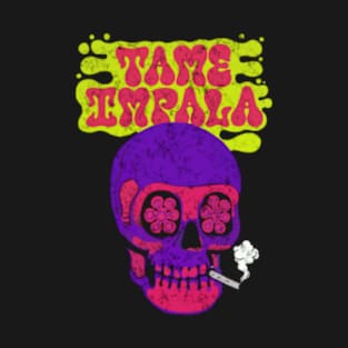 skull purple smoke T-Shirt