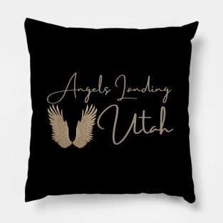 Angels Landing Utah Hiking Trail Pillow