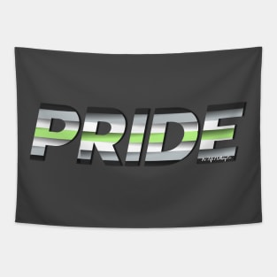 LGBTQ+ PRIDE: Agender Pride Flag Tapestry