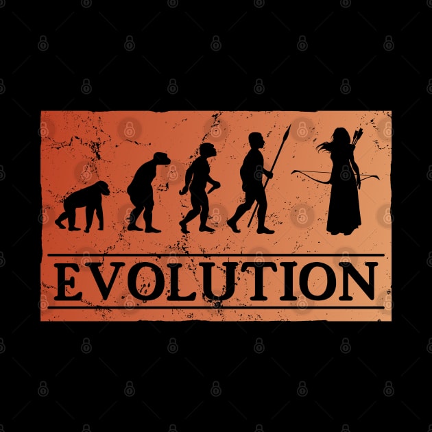 Archery Evolution by NicGrayTees