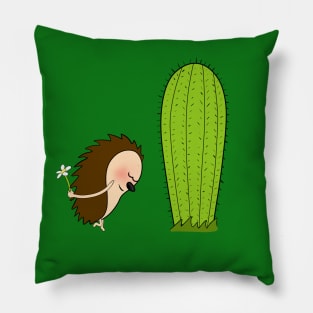 Lovestruck hedgehog Pillow