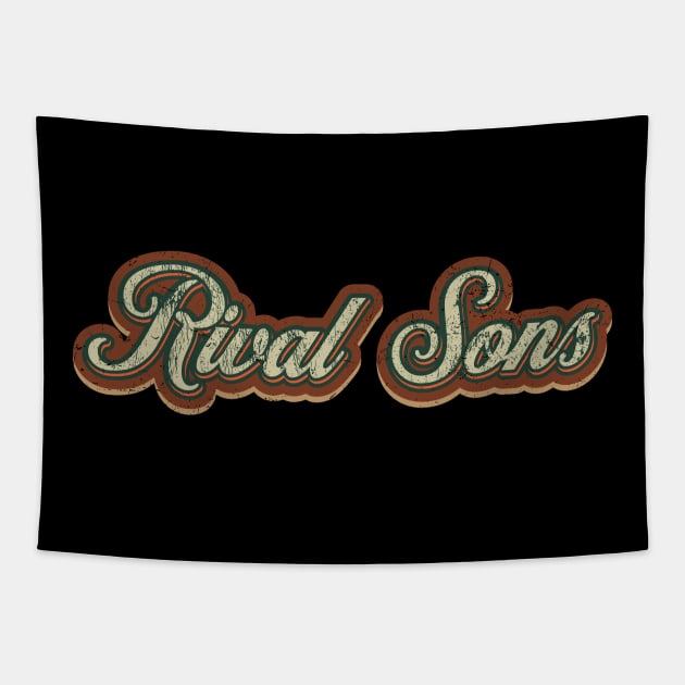 Rival Sons Vintage Text Tapestry by Skeletownn