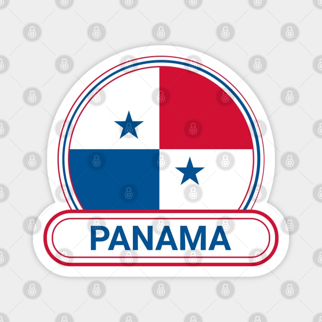 Panama Country Badge - Panama Flag Magnet by Yesteeyear
