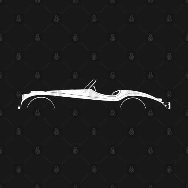 Jaguar XK120 Silhouette by Car-Silhouettes