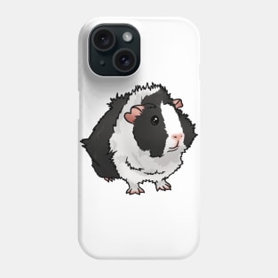 Black and White Dutch Abyssinian Guinea Pig Phone Case