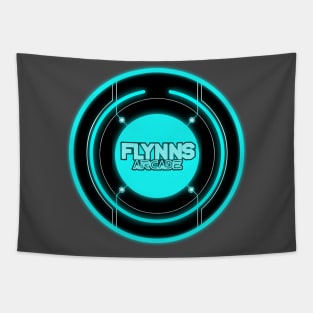 Flynn's Blue Neon Tapestry