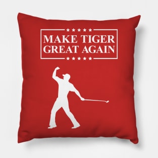 Make Tiger Great Again | Funny Golf T-Shirt Pillow