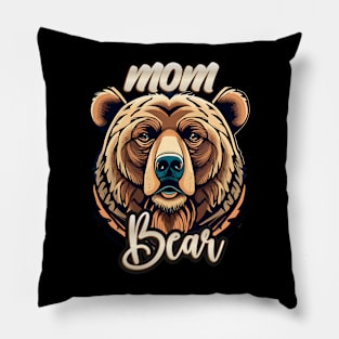 Mom bear t shirt style Pillow