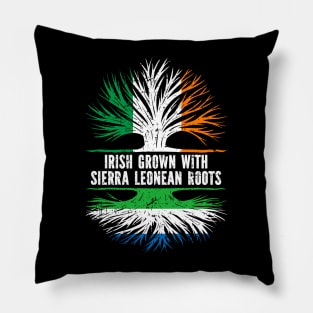 Irish Grown With Sierra Leonean Roots Ireland Flag Pillow