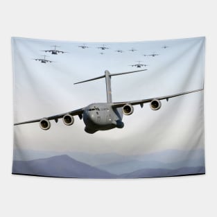 C17 Globemaster Tapestry