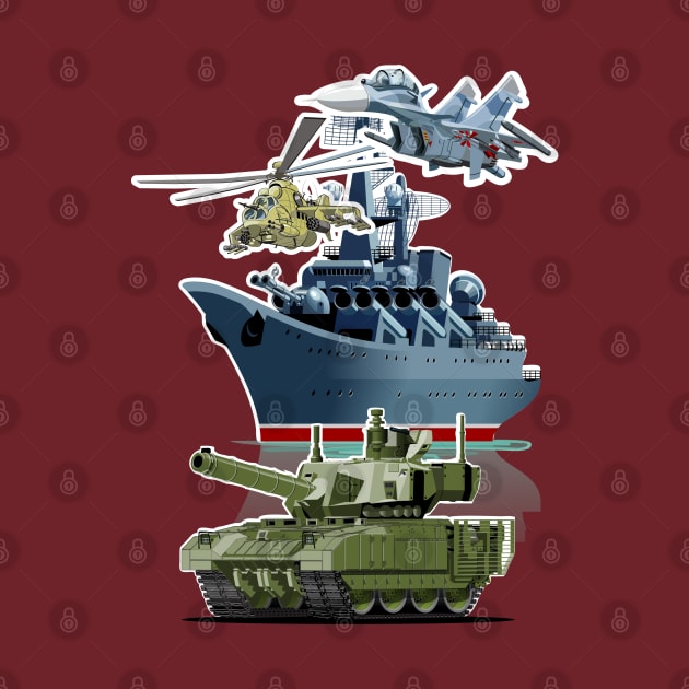 Cartoon military equipment by Mechanik