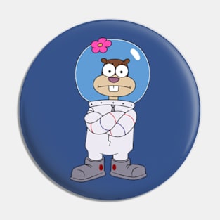 Squirrel Sandy Cheeks from Spongebob stands with his hands folded. meme 2022 Pin