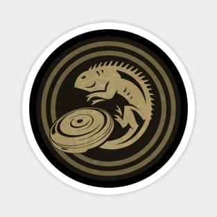 Iguana Frisbee Magnet