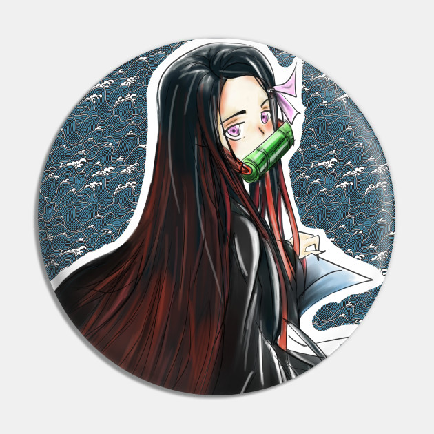 Nezuko Kamado The Kawaii Demon In Blood Arts Nezuko Kamado Pin Teepublic