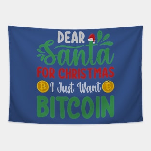 Dear Santa I want Bitcoin Tapestry