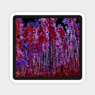 Neon Forest Cyberpunk/Vaporwave Inspired Art Magnet