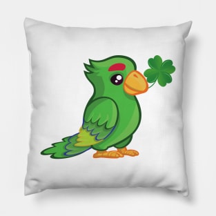 St Patricks Day Parrot Pillow