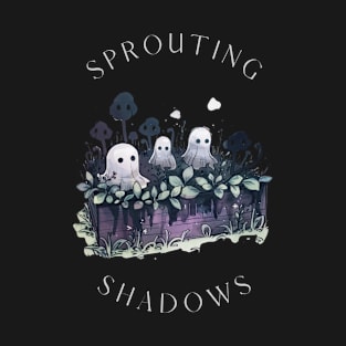 Sprouting Shadows T-Shirt | Dark Boho Witchy Garden T-Shirt