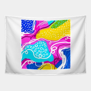 Abstract Colorful Fine Art Tapestry